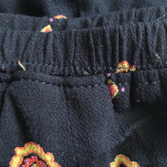 FREE PEOPLE Black combo ankle rayon pants Small - Picture 7 of 8